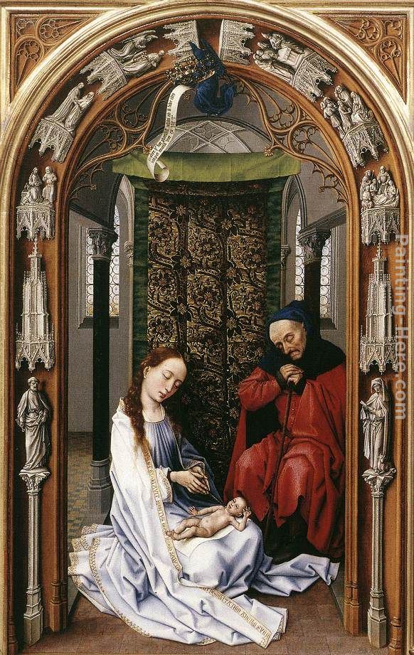 Rogier van der Weyden Miraflores Altarpiece left panel